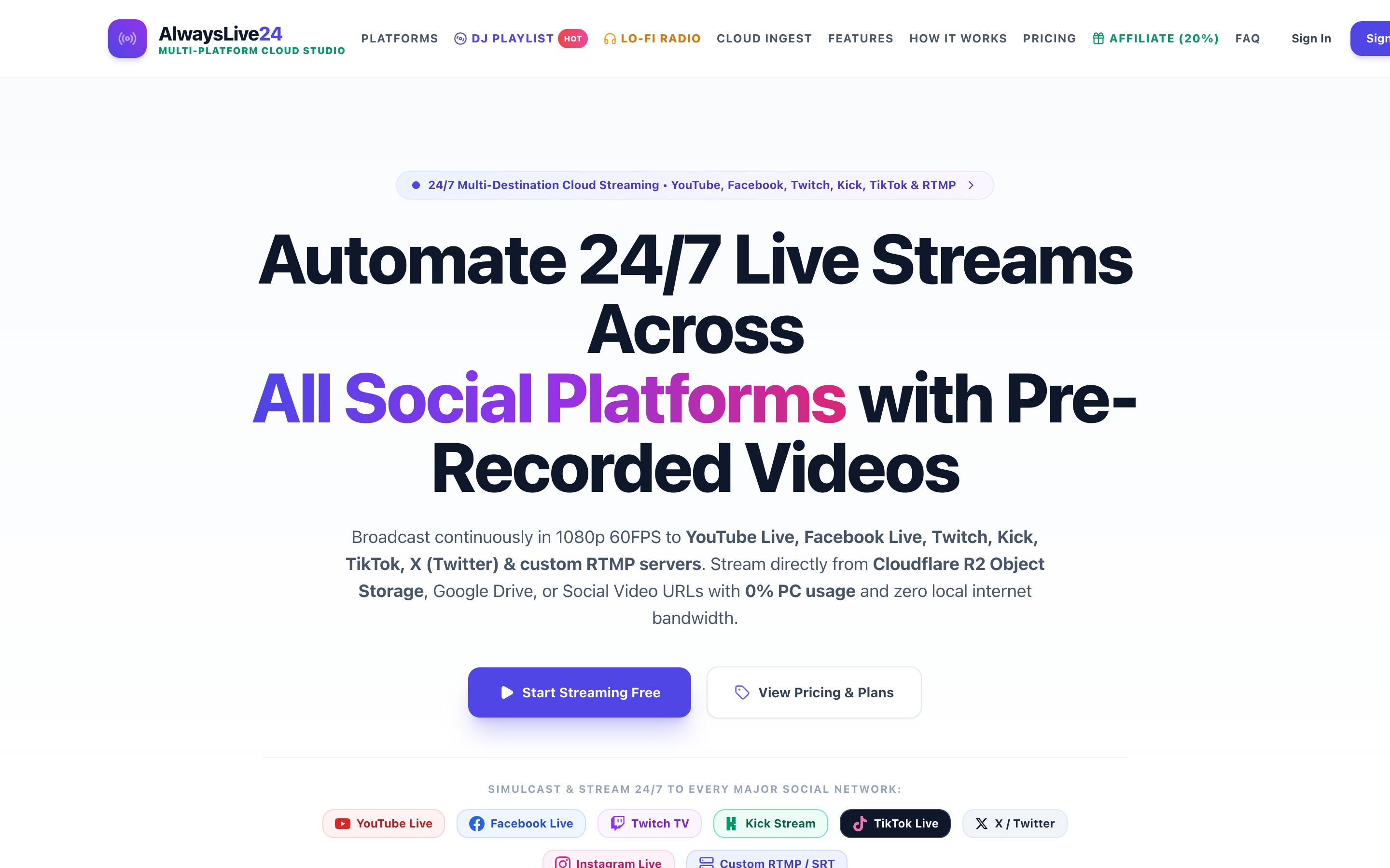 AlwaysLive24 Transparent Pricing & Multi-Currency Plans